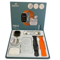 Набір 3 в 1 X8 Watch set: смарт-годинник RM22, бездротові навушники Air Pro і Power Bank