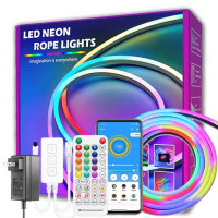 Розумна гнучка LED RGB, неонова стрічка-шланг 10 м, з живленням від USB