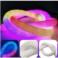 Розумна гнучка LED RGB, неонова стрічка-шланг 5 м, USB, керування через Bluetooth, синхронізація з музикою