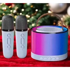 Караоке колонка з 2 мікрофонами та підсвічуванням Bluetooth K52