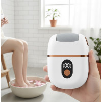 Электрическая пемза для ног с роликовым механизмом, LED-дисплеем и тремя скоростями для ухода за пятками