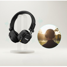 Беспроводные наушники с быстрой зарядкой и фирменным звуком Marshall Major IV Black