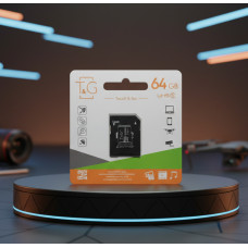 Карта памяти MicroSDXC 64GB UHS-I Class 10 T&G с адаптером SD для смартфонов, планшетов и камер