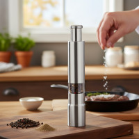 Мельница для специй перца соли ручная механическая из нержавеющей стали