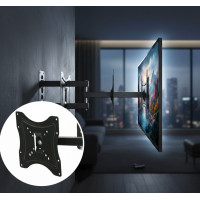 Кронштейн, поворотное крепление для телевизоров HDL-117B-2 14"-55" на стену до 50кг с поворотом на 180º