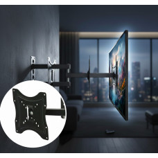 Кронштейн, поворотное крепление для телевизоров HDL-117B-2 14"-55" на стену до 50кг с поворотом на 180º