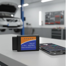 Диагностический OBD-II автосканер ELM327 с поддержкой соединения по Wi-FiДиагностическое оборудование для авто