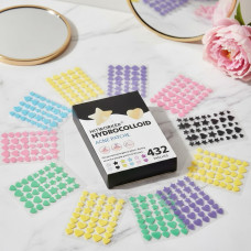 Гидроколлоидные патчи от прыщей — наклейки для лица, обеспечивают быструю помощь при акне, комплект 432 шт