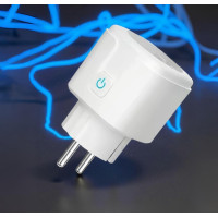 Смарт Wi-Fi розетка Tuya 20А с таймером и счетчиком электроэнергии, 4400 Вт