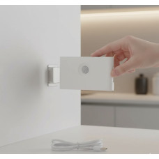 Настенный светильник с датчиком движения на аккумуляторе USB, теплый белый свет, компактный HA-182