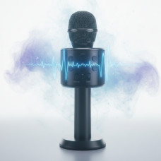 Микрофон караоке беспроводной с колонкой Bluetooth USB WSTER WS-858, Беспроводной Bluetooth Караоке-микрофон