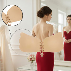 Fly Bra Бюстгальтер невидимый многоразовый флай бра без бретелей, силиконовый бюстгальтер-невидимка без спинки