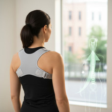 Корректор осанки AND567 ортопедический бандаж для спины универсальный, регулируемый, для выпрямления спины