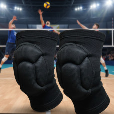 Защита на колени черные наколенники для танцев и спорта комплект 2 штуки