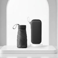 Компактный карманный зонт в мягком футляре-капсуле, мини-зонт 15 см, складной ручной зонт от дождя и солнца