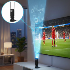 Мини цифровая ТВ антенна для Т2 Clear TV Premium 4K RV-813 для цифрового телевидения, Комнатная телевизионная