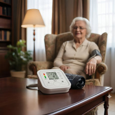 Электронный измеритель давления Автоматический тонометр Szkia RAK289 с увеличенной плечевой манжетой