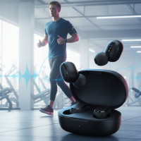 Беспроводные сенсорные Bluetooth наушники AirDots 2 PRO Black TWS