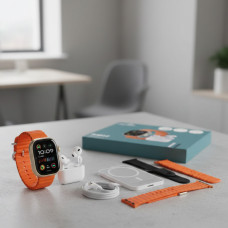 Набор 3 в 1 X8 Watch set: смарт-часы RM22, беспроводные наушники Air Pro и Power Bank