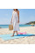 Пляжная подстилка антипесок коврик Sand Free Mat 2x2 м складной для пляжа и пикника
