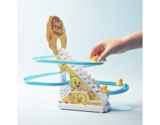 Интерактивная игрушка скользящие утки Small-Duck   Игровой центр горка-трек с подъёмником