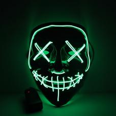 Маска неоновая "Судная ночь" (красная, зеленая, фиолетовая,синяя)