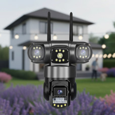 Видеокамера наружная SC28 Wi-Fi уличная 15 МП с ночной съемкой и детектором движения