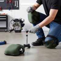 Защитные мягкие наколенники для работы по дому и саду Зеленые