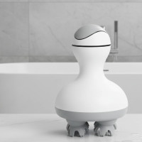 Водонепроницаемый массажер IPX7 для кошек, собак, головы, шеи и плеч, беспроводной, с силиконовыми насадками