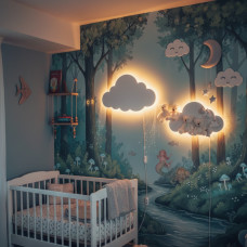 Ночник HA-43 "Cloud Lights" AND светодиодный детский, стильный и безопасный