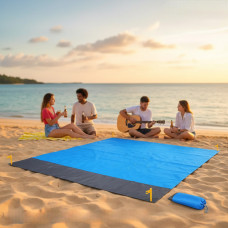 Пляжный водонепроницаемый коврик подстилка покрывало для моря и пикника 200x210 см UKC