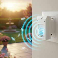 Отпугиватель ультразвуковой RIDDEX Pest Repelling Aid от мышей  тараканов блох Средство защиты от грызунов