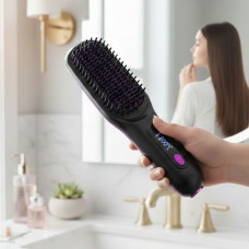 Аккумуляторная беспроводная щетка-выпрямитель Glamora S7 с LED дисплеем