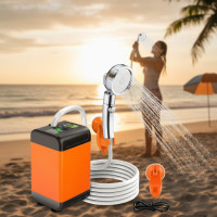 Аккумуляторный портативный душ с датчиком температуры и дисплеем SHOWER-7200T 7800 mAh