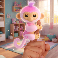 Интерактивная Ручная Обезьянка Fingerlings Monkey, Новинка Ручная Обезьяна Baby Monkey