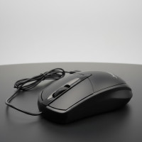 Компьютерная проводная мышь JEDEL CP72 с USB подключением, 1000 DPI, чёрная